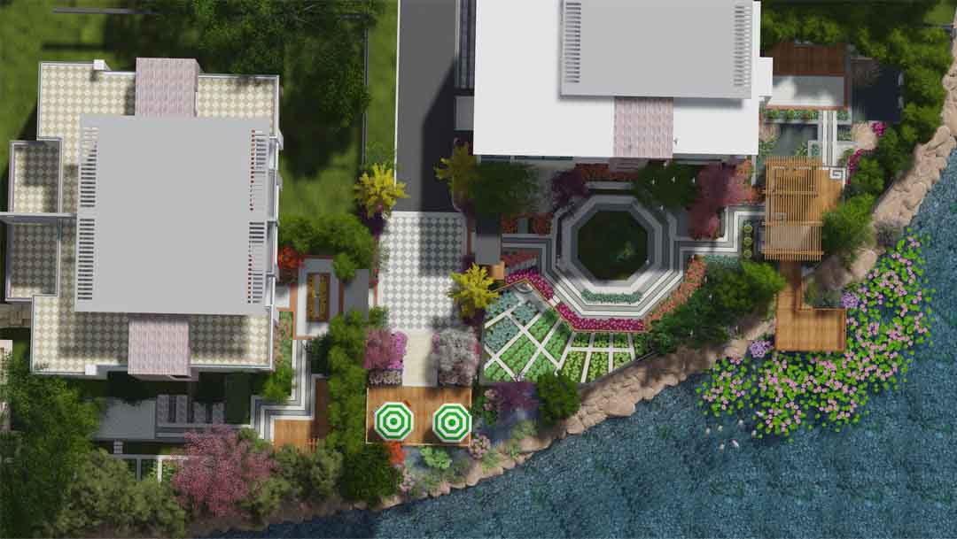青岛别墅庭院设计